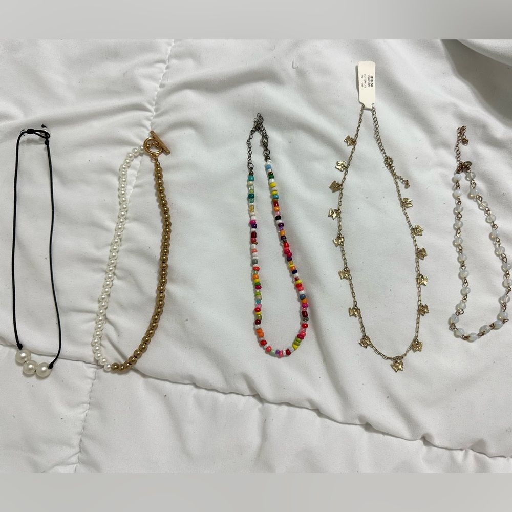 francesca’s beaded necklaces and chokers, ALL SOLD TOGETHER